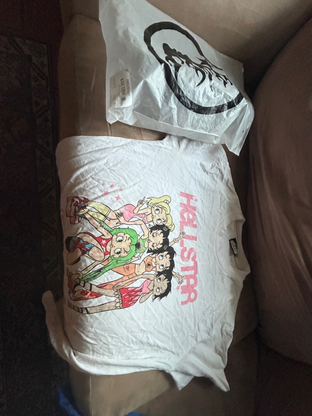 Hellstar White Graphic Short Sleeve Tee